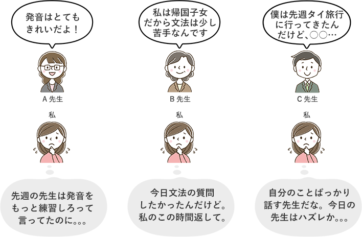 講師が毎回代わる形